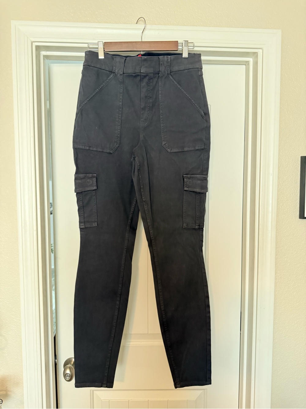 SPANX woman’s Charcoal Cargo Pants